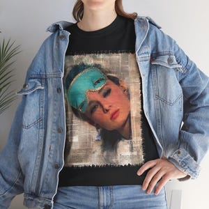 Breakfast at Tiffany&#39;s Audrey Hepburn Fan art old classy Hollywood movie star Unisex Tee Shirt Nostalgic Gift