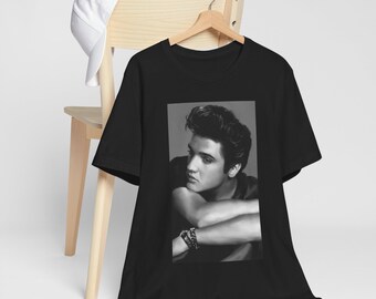 Camisa retro vintage de Elvis Presley, Rey del Rock and Roll, talla SX, para fanáticos de Elvis