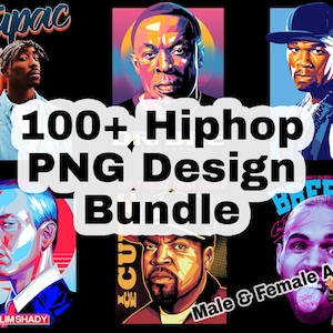 100+ PNG Hiphop Rapper Male Female Rapper DTF
