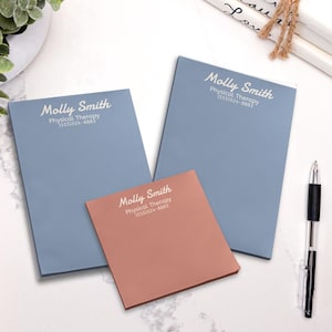 Custom sticky note personalized note pad office supplies boss gift personalized name office decor coworker gift office stationery customized image 1