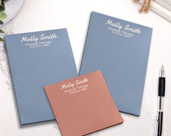 Custom sticky note personalized note pad office supplies boss gift personalized name office decor coworker gift office stationery customized