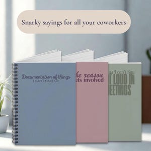 Bulk Office Gift Funny Work Notebook for Team Employee Appreciation Gift Workplace Humor Bulk Office Supplies Corporate Event party Favor