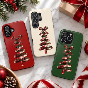 christmas design phone case christmas print iphone 17 case magsafe phonecase elegant christmas plaid S26 stocking stuffer gift idea for teen