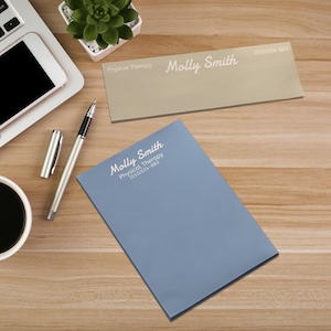 Custom sticky note personalized name office decor coworker gift office stationery customized