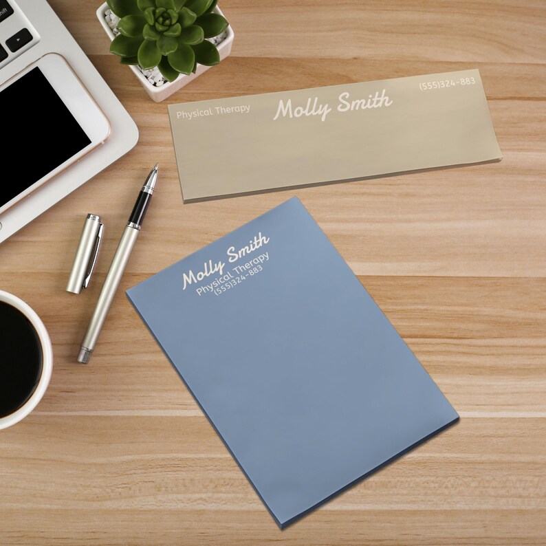 Custom sticky note personalized name office decor coworker gift office stationery customized