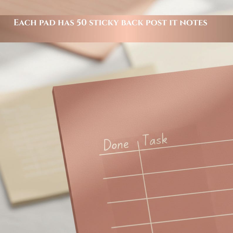 Customized sticky notes task list business supplies sticky note customized weekly list minimalist notepad gift for student memo teacher gift image 11