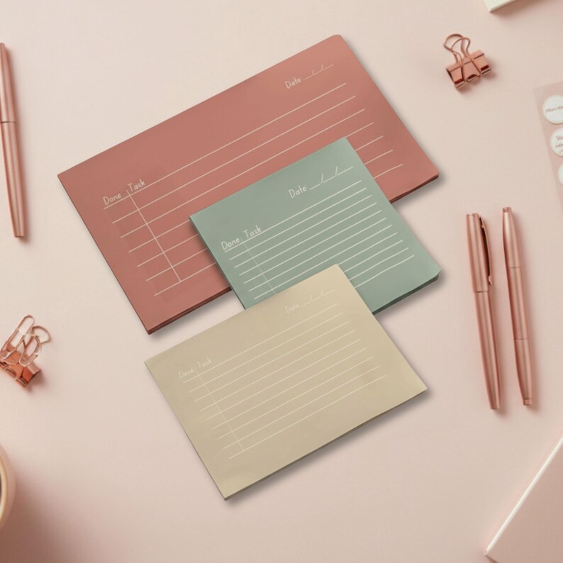Customized sticky notes task list business supplies sticky note customized weekly list minimalist notepad gift for student memo teacher gift image 14