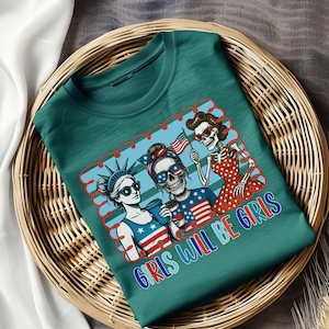 Patriotic Feminist Comfort Colors Tee: 4th of July Shirt