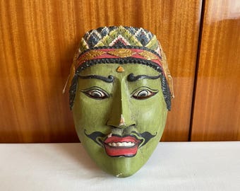 Handcrafted Wooden Buddhist Mask from Nepal – Traditional Himalayan Art