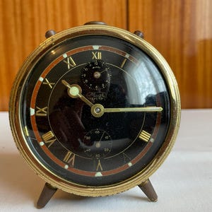Vintage Kienzle Duo Alarm Clock – German Art Deco 1940s
