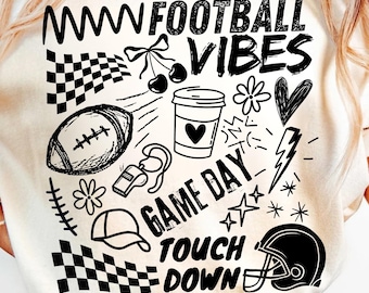 Vintage Football PNG, Football Png, Football Season Sublimation Design, Game Day Png, Touchdown Png, Football Vibes,Trendy Football Png