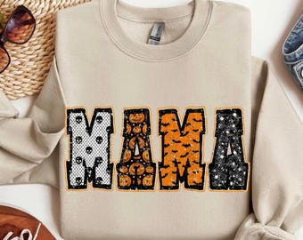 Mamá Calabaza Leopardo PNG, Diseño de Sublimación de Halloween de Otoño, Descarga Digital de Moda Otoñal, Camisa de Mamá a Cuadros PNG