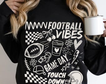Vintage Football PNG, Football Png, Football Season Sublimation Design, Game Day Png, Touchdown Png, Football Vibes,Trendy Football Png