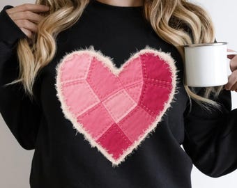 Valentine Heart Patchwork Png, Trendy Valentine Png, Retro Valentine Png, Digital download, Valentine's Day Sublimation Png, Gift For Her