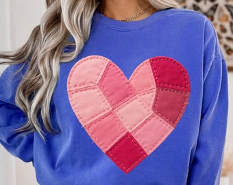 Valentine Heart Patchwork Png, Trendy Valentine Png, Retro Valentine Png, Digital download, Valentine's Day Sublimation Png, Gift For Her