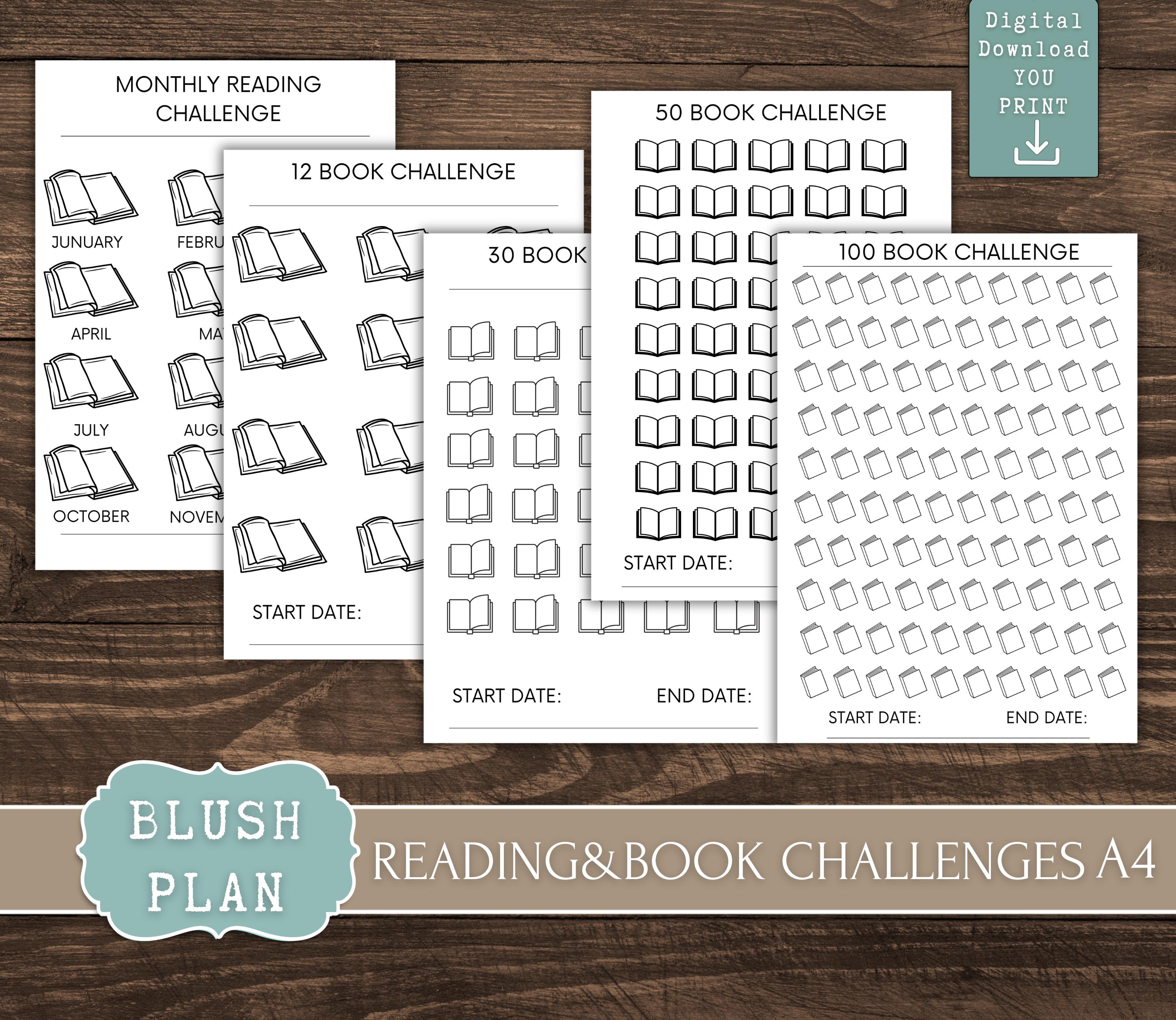 Book Reading planner bundle printable,Reading journal minimal,Reading planner 2025,printable reading challenge,Book review log book