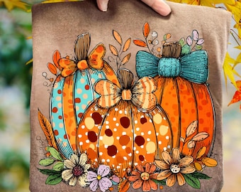 Floral Fall Pumpkin Png, Preppy Pumpkin Coquette Png, Brushstroke Pumpkin Spice Png, Glitter Pumpkin Png, Boho Autumn Flowers Png