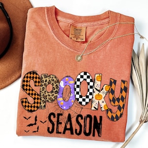 Retro Halloween Spooky Coquette Png, Halloween Girly png, Fall png, Sublimation png,Halloween Leopard Checkered Fall, Spooky png