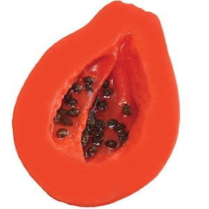 Tropische Papaya Seife / Obst Seife/Seife Kunst / Lebensmittel Seife / gefälschte Lebensmittel Seife / Dessert Seife / Vegan Seife / Seife gefallen / Hochzeit Gefallen