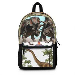 Dinosaur Adventure Backpack: Kids&#39; Triceratops School Bag, Travel Gear