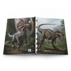Dinosaur Hardcover Journal: Allosaurus & Dilophosaurus - Eco-Friendly Notebook
