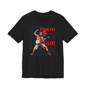 Banjo God Unisex Tee: Funny Music Lover Gift