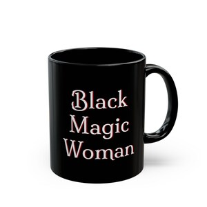 Black Magic Woman Mug: Santana Fleetwood Mac Classic Rock Coffee Cup