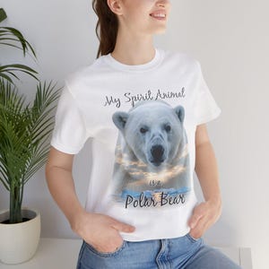 Polar Bear Spirit Animal Tee: Alaskan Wildlife Lover Gift