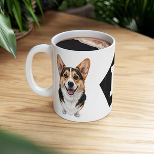 Team Pembroke Welsh Corgi Ceramic Coffee Tea Mug - Corgi Enthusiasts, Dog Mom Gift