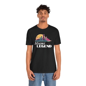 Miami Legend Unisex Tee: Magic City Tribute, Summer Vacation Shirt