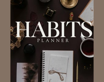 Habits Planner Printable | 5-Page Habit Tracker, 30-Day Challenge & Daily Routine Builder PDF