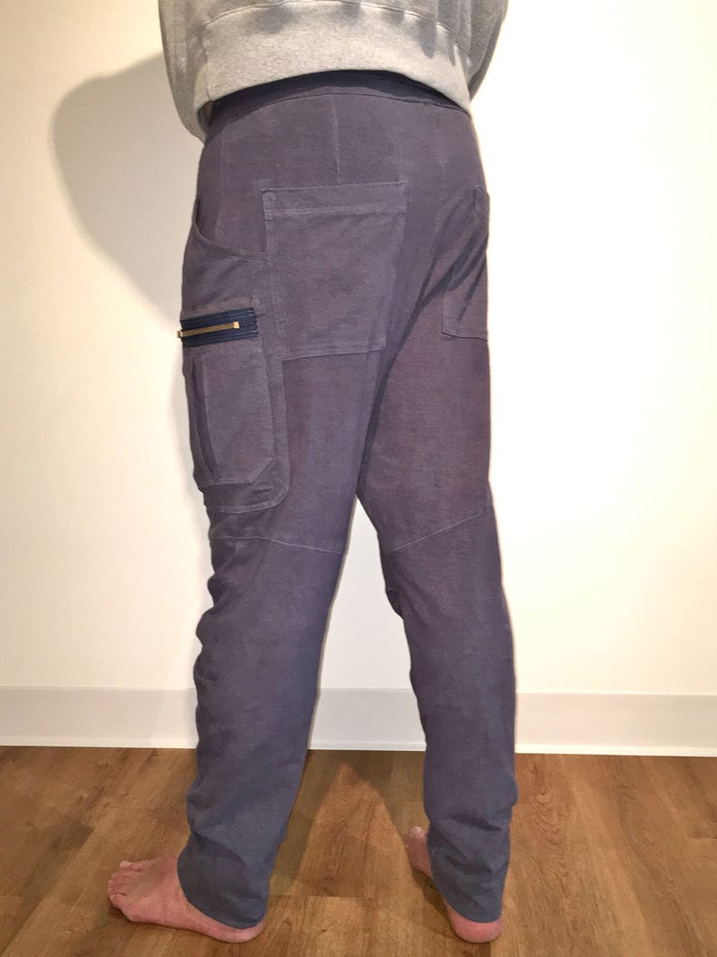 Unisex loose fit hemp/organic cotton cargo pants afbeelding 7