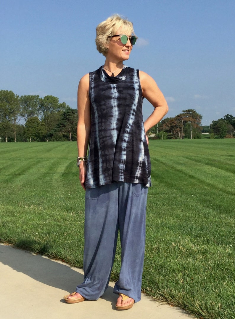 Tie Dyed Bamboo A-Line Tunic image 1