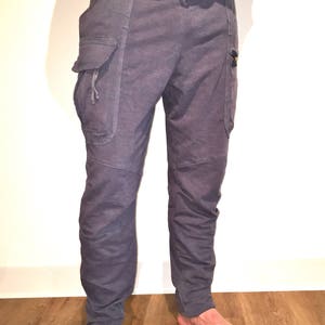 Unisex loose fit hemp/organic cotton cargo pants afbeelding 6