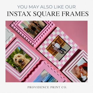 Retro Checkered Polaroid Frame Magnet Maximalist Decor for Dorm Cubicle Office Gift Small Frame with Photo Polaroid Frame Gift for Teen Girl image 10