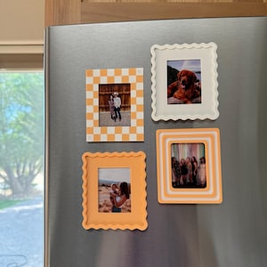 Retro Aesthetic Fridge Frame Gallery Kitchen Decor