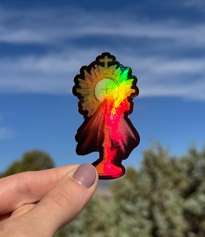 Hand Drawn Catholic Art Sticker