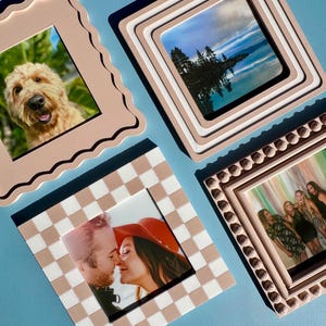 Instax Square Magnetic Frame Photo Fridge Magnet Retro Home Decor 18th Birthday Gift for Teen Valentines Day Idea for Mothers Day Photo Gift