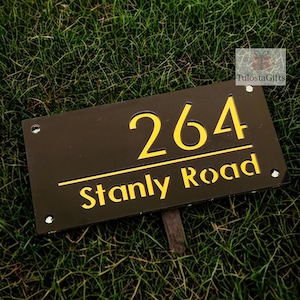 Personalized Home Name Plaque – Custom House Number Sign, Outdoor Address Plate, Acrylic Door Sign, Modern House Name Board.