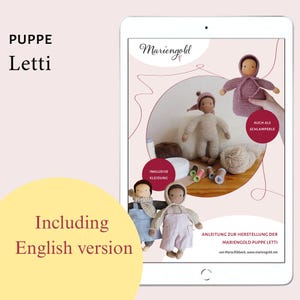 Letti eBook, instructies voor het maken van poppen, naaipatroon, maak je eigen Waldorf-stijl lappenpop, doe-het-zelfpop, gebreide pop, PDF