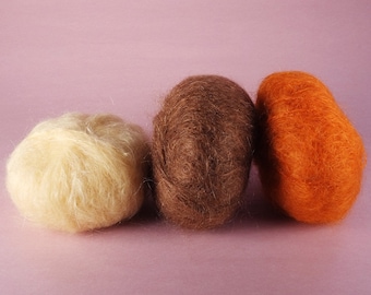 Gomitolo extra di filato per capelli di bambola, materiale per la creazione di bambole, materiali naturali