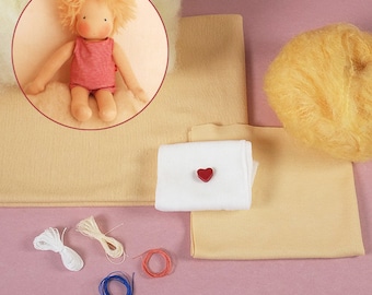 Mitzi Material Pack, Doll-Making Materials, Doll in Waldorfstyle DIY