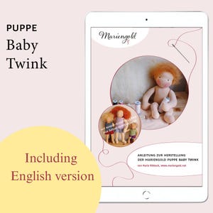 Baby Twink eBook, Anleitung Puppenmachen, Schnittmuster, Stoffpuppe nach Waldorfart selber machen, Puppe DIY, PDF