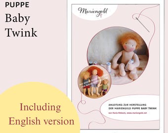 Baby Twink eBook, Doll-Making Tutorial, Sewing Pattern, Waldorf Doll DIY, PDF