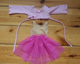 Outfit 40 cm Ballett Pink