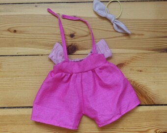 Outfit 30 cm Hosenkleid Pink