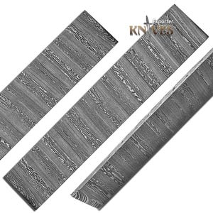 10" twist damascus steel billet, billet for blade forging, 10" knife grade 1095/15n20 steel, bladesmith metal crafting, billet for artisans