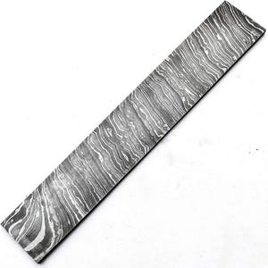 10" Fire damascus steel billet, billet for blade forging, 10" knife grade 1095/15n20 steel, bladesmith metal crafting, billet for artisans