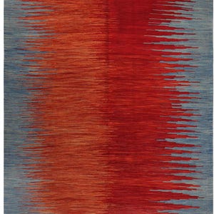 5x7ft / 146x205cm / Modern Afghan Handwoven Kilim , flat weave, contemporary,