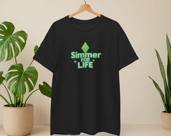 Camiseta Simmer for Life / Camiseta con estampado de Plumbob, regalo para gamers